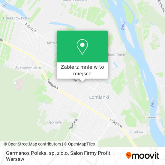 Mapa Germanos Polska. sp. z o.o. Salon Firmy Profit