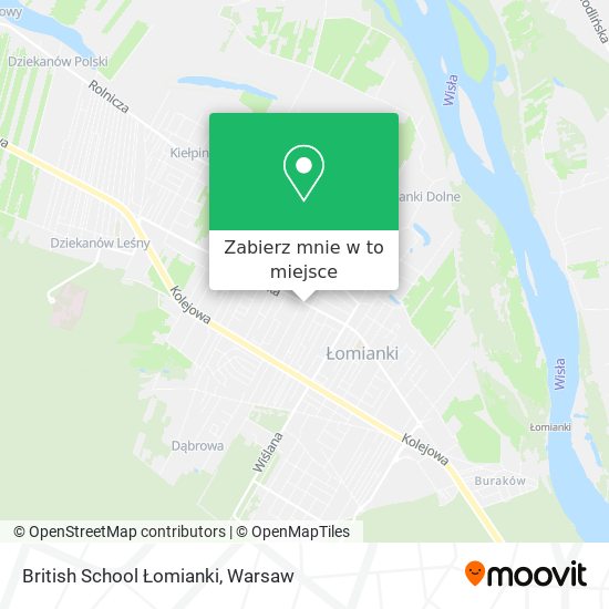 Mapa British School Łomianki