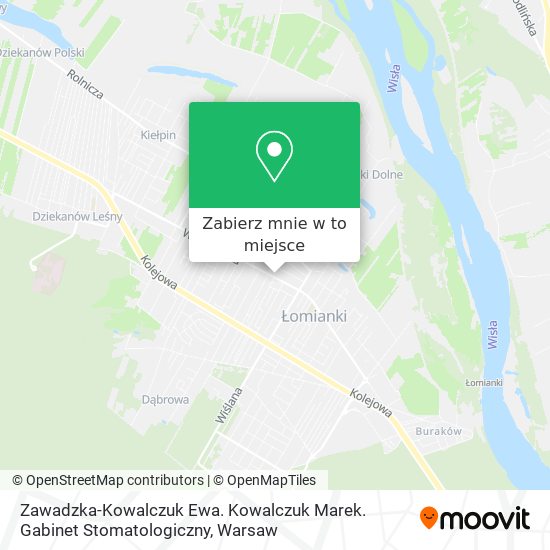 Mapa Zawadzka-Kowalczuk Ewa. Kowalczuk Marek. Gabinet Stomatologiczny