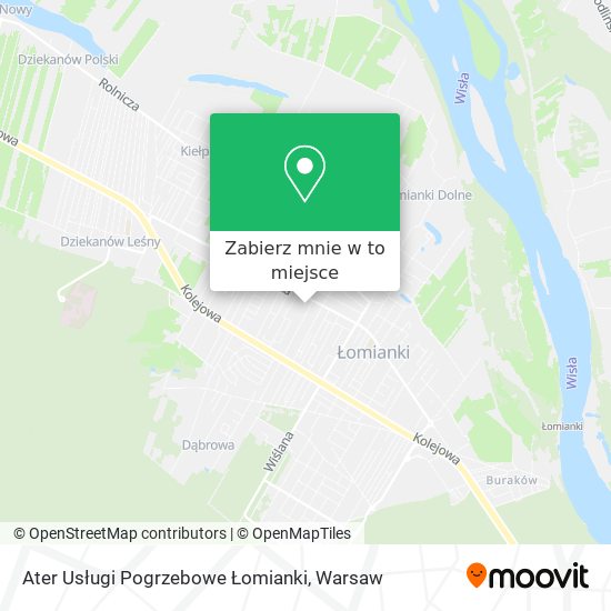 Mapa Ater Usługi Pogrzebowe Łomianki