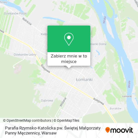 Mapa Parafia Rzymsko-Katolicka pw. Świętej Małgorzaty Panny Męczennicy