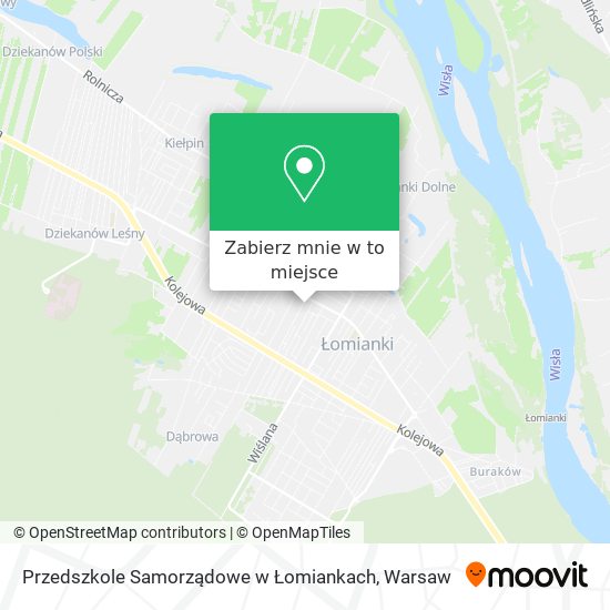 Mapa Przedszkole Samorządowe w Łomiankach