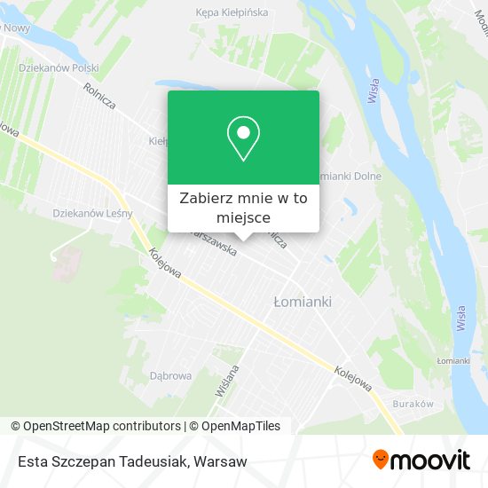 Mapa Esta Szczepan Tadeusiak