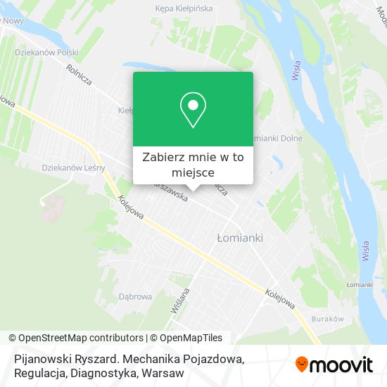 Mapa Pijanowski Ryszard. Mechanika Pojazdowa, Regulacja, Diagnostyka