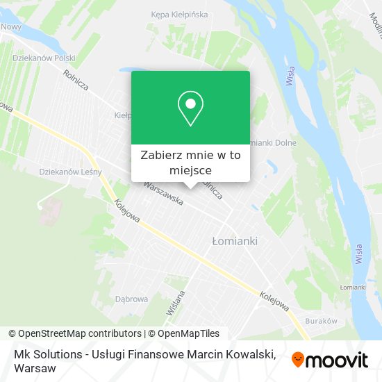 Mapa Mk Solutions - Usługi Finansowe Marcin Kowalski