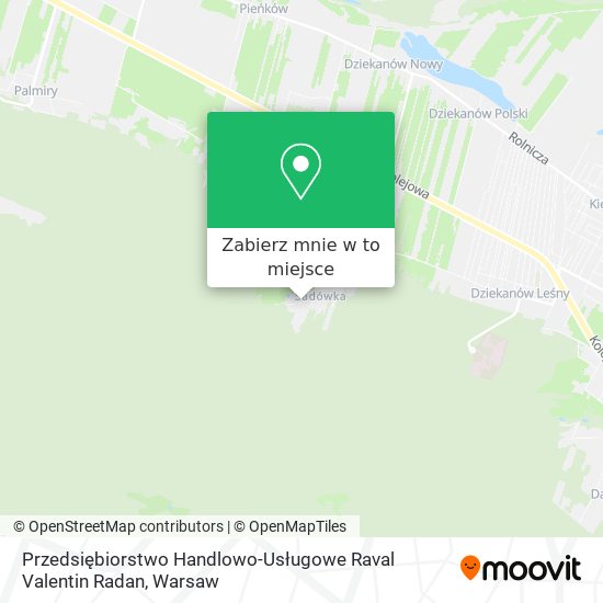 Mapa Przedsiębiorstwo Handlowo-Usługowe Raval Valentin Radan