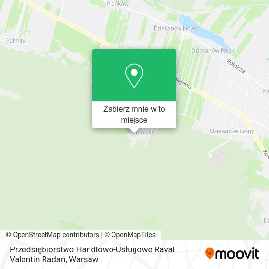 Mapa Przedsiębiorstwo Handlowo-Usługowe Raval Valentin Radan