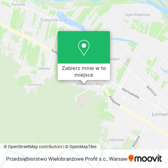 Mapa Przedsiębiorstwo Wielobranżowe Profit s.c.