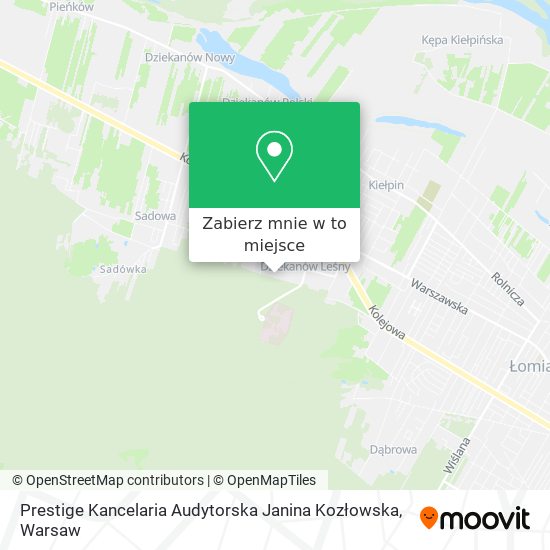 Mapa Prestige Kancelaria Audytorska Janina Kozłowska