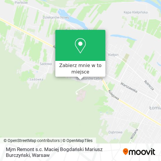 Mapa Mjm Remont s.c. Maciej Bogdański Mariusz Burczyński