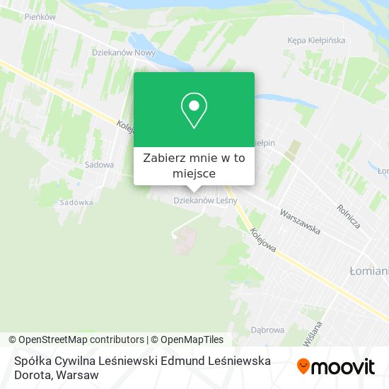 Mapa Spółka Cywilna Leśniewski Edmund Leśniewska Dorota