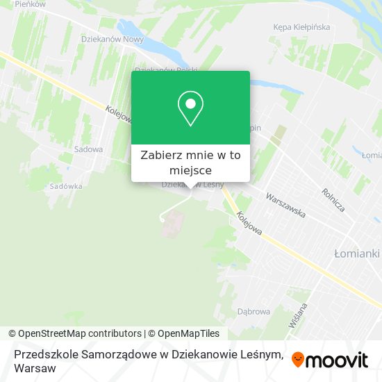 Mapa Przedszkole Samorządowe w Dziekanowie Leśnym