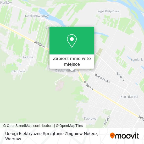 Mapa Usługi Elektryczne Sprzątanie Zbigniew Nałęcz