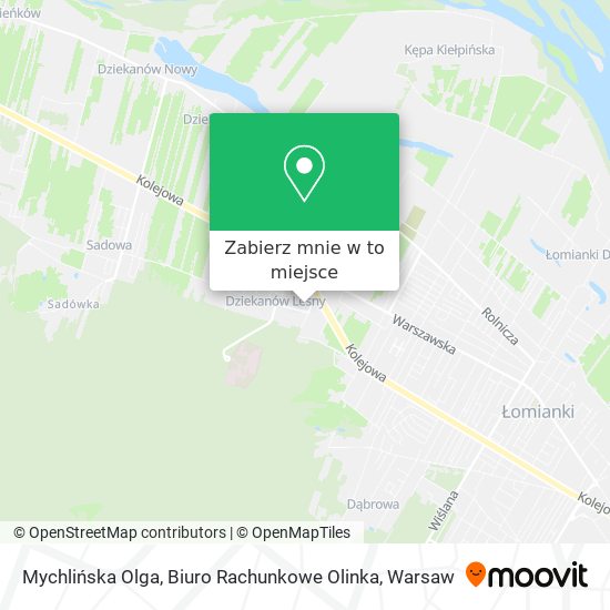 Mapa Mychlińska Olga, Biuro Rachunkowe Olinka