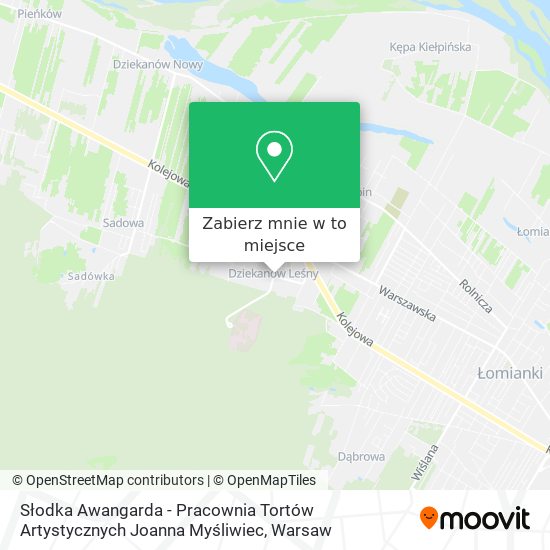 Mapa Słodka Awangarda - Pracownia Tortów Artystycznych Joanna Myśliwiec