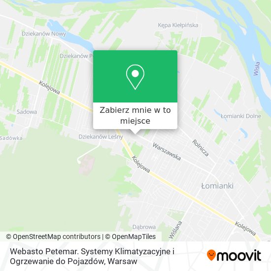 Mapa Webasto Petemar. Systemy Klimatyzacyjne i Ogrzewanie do Pojazdów