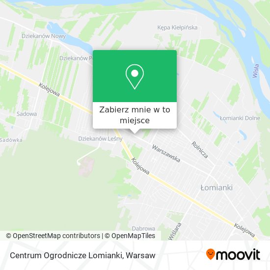 Mapa Centrum Ogrodnicze Lomianki