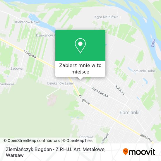 Mapa Ziemiańczyk Bogdan - Z.P.H.U. Art. Metalowe