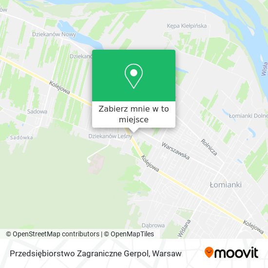 Mapa Przedsiębiorstwo Zagraniczne Gerpol