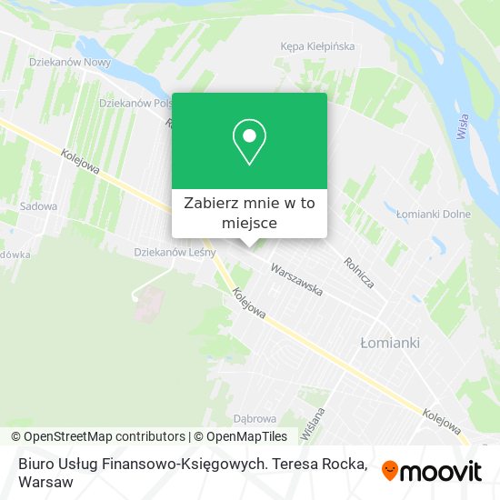 Mapa Biuro Usług Finansowo-Księgowych. Teresa Rocka