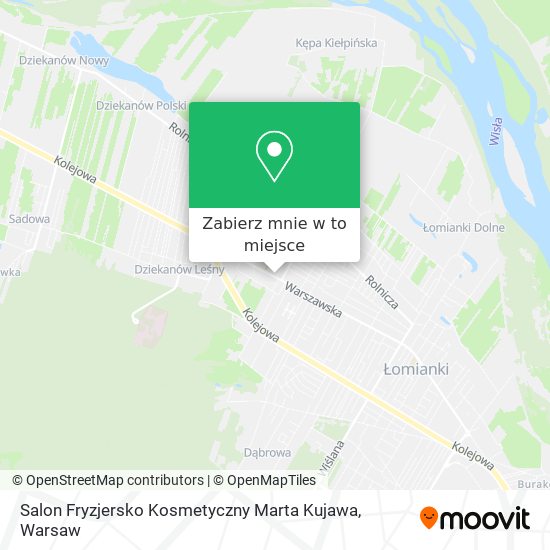 Mapa Salon Fryzjersko Kosmetyczny Marta Kujawa