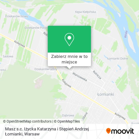 Mapa Masz s.c. Iżycka Katarzyna i Stępień Andrzej Łomianki