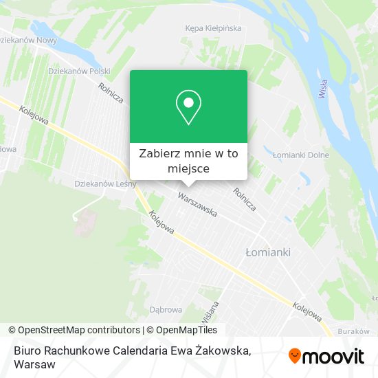 Mapa Biuro Rachunkowe Calendaria Ewa Żakowska