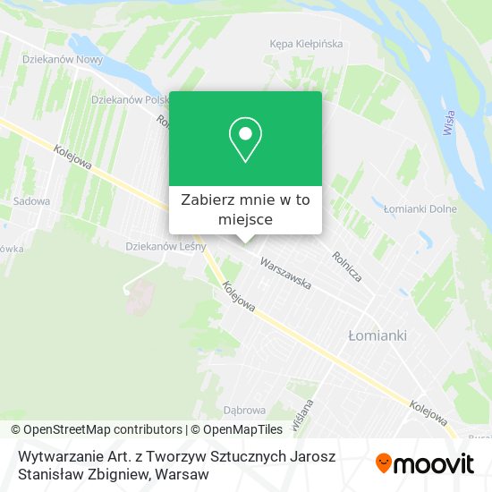 Mapa Wytwarzanie Art. z Tworzyw Sztucznych Jarosz Stanisław Zbigniew