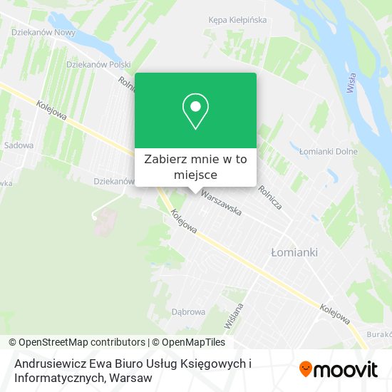 Mapa Andrusiewicz Ewa Biuro Usług Księgowych i Informatycznych