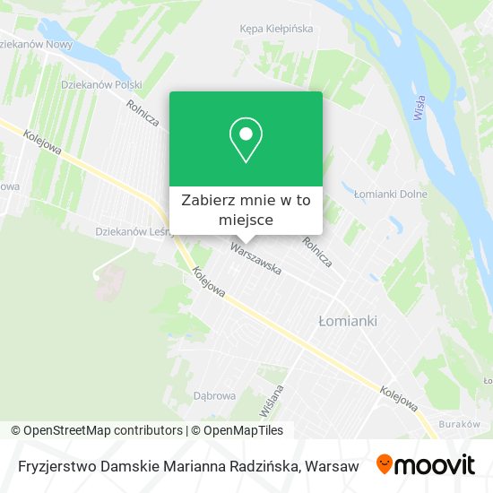 Mapa Fryzjerstwo Damskie Marianna Radzińska