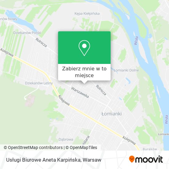 Mapa Usługi Biurowe Aneta Karpińska