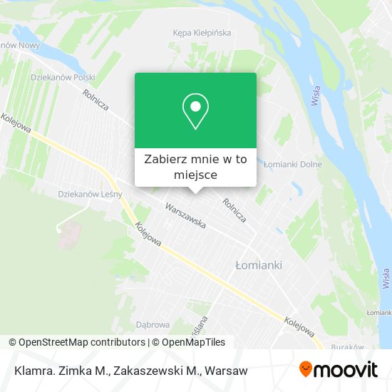 Mapa Klamra. Zimka M., Zakaszewski M.