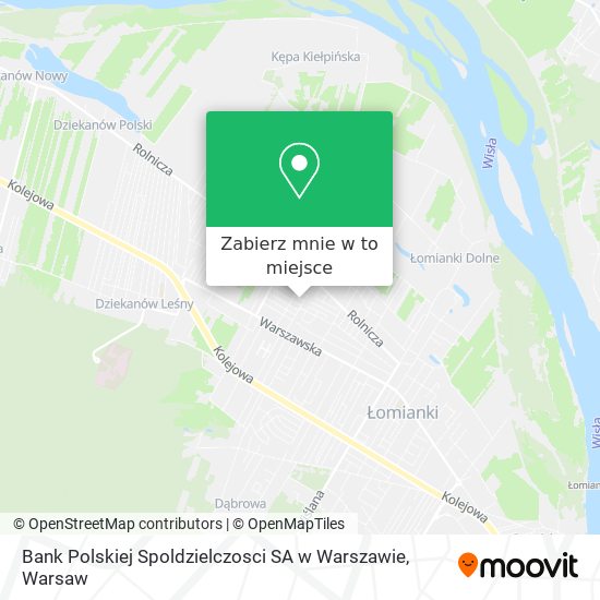 Mapa Bank Polskiej Spoldzielczosci SA w Warszawie