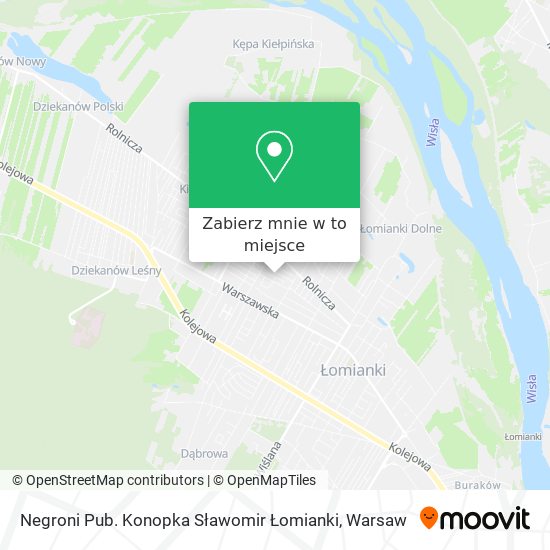 Mapa Negroni Pub. Konopka Sławomir Łomianki