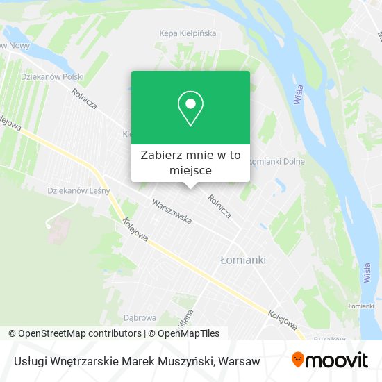 Mapa Usługi Wnętrzarskie Marek Muszyński