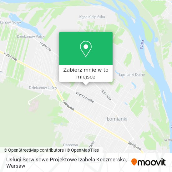 Mapa Usługi Serwisowe Projektowe Izabela Keczmerska