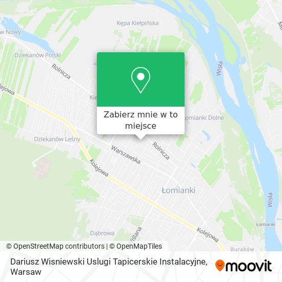 Mapa Dariusz Wisniewski Uslugi Tapicerskie Instalacyjne