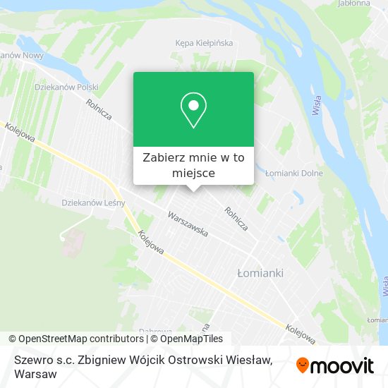 Mapa Szewro s.c. Zbigniew Wójcik Ostrowski Wiesław