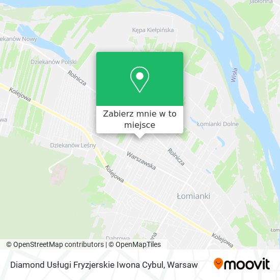 Mapa Diamond Usługi Fryzjerskie Iwona Cybul