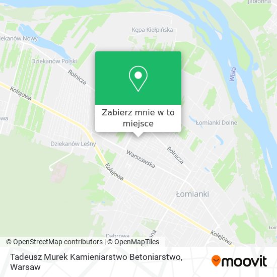 Mapa Tadeusz Murek Kamieniarstwo Betoniarstwo