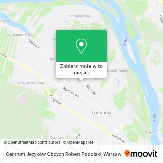 Mapa Centrum Jezyków Obcych Robert Podolski