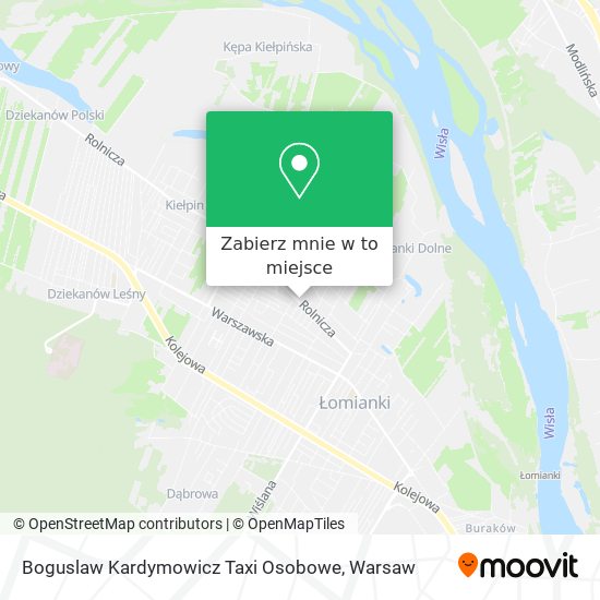 Mapa Boguslaw Kardymowicz Taxi Osobowe