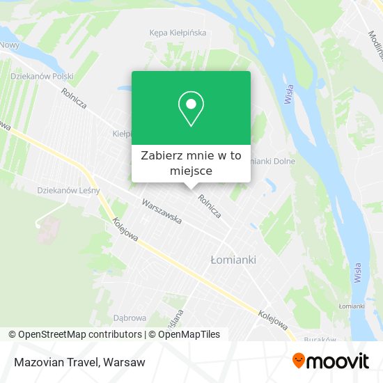 Mapa Mazovian Travel