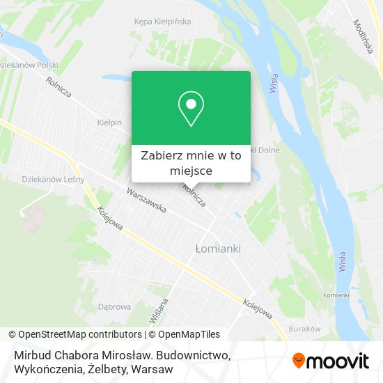 Mapa Mirbud Chabora Mirosław. Budownictwo, Wykończenia, Żelbety