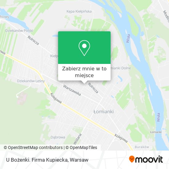 Mapa U Bożenki. Firma Kupiecka