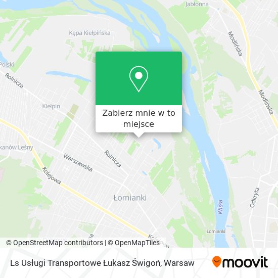 Mapa Ls Usługi Transportowe Łukasz Świgoń