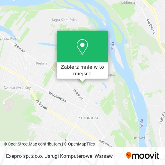 Mapa Exepro sp. z o.o. Usługi Komputerowe