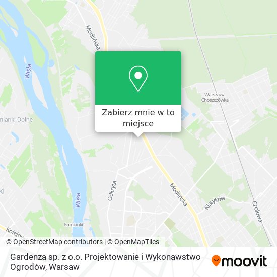 Mapa Gardenza sp. z o.o. Projektowanie i Wykonawstwo Ogrodów