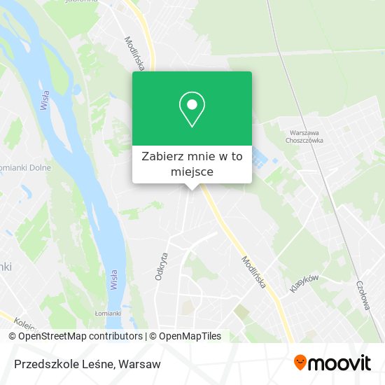 Mapa Przedszkole Leśne