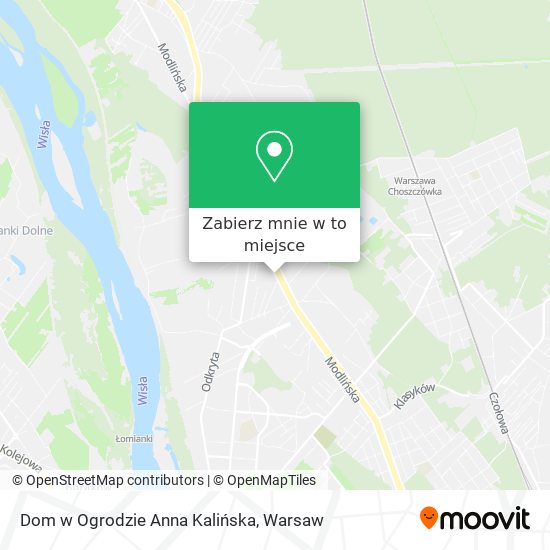 Mapa Dom w Ogrodzie Anna Kalińska